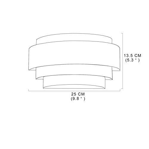 Modern Wall Sconce Set of 2 Indoor Wall Light Fixture Half Moon Metal Wall Lamp White for Stair Hallway Home Theatre Bedroom (2 Count)