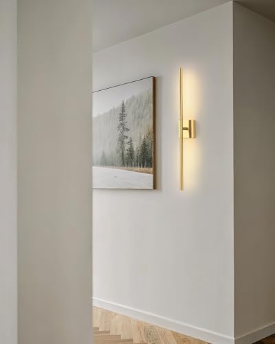 Gold 31.5" Cordless Wall Sconces Set of 2 (2 Count)