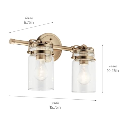 Brinley 2 Light Farmhouse Vanity Light