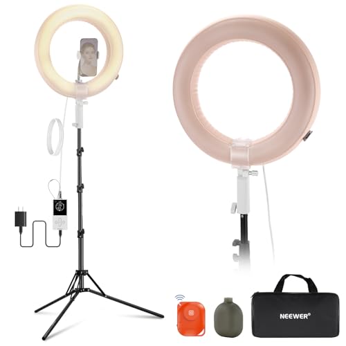 14" Inflatable Large Ring Light with Tripod Stand