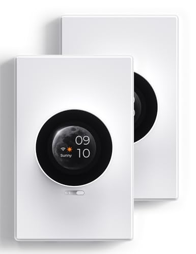 WiFi Smart Rotary Triac Dimmer with 1.8 inch TFT Display Screen (2 Count)