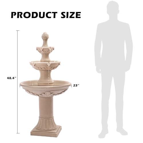 3 Tier Outdoor Water Fountain