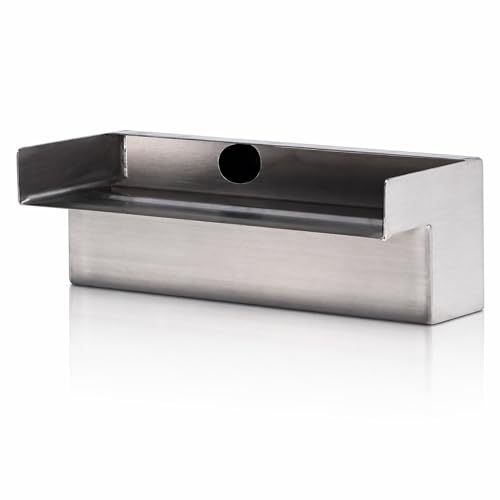 12" Stainless Steel Spillway for Pondless Waterfalls and Water Features