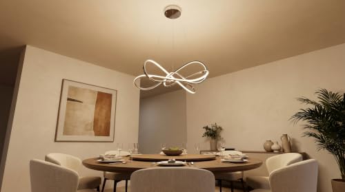 Chrome Modern LED Chandelier