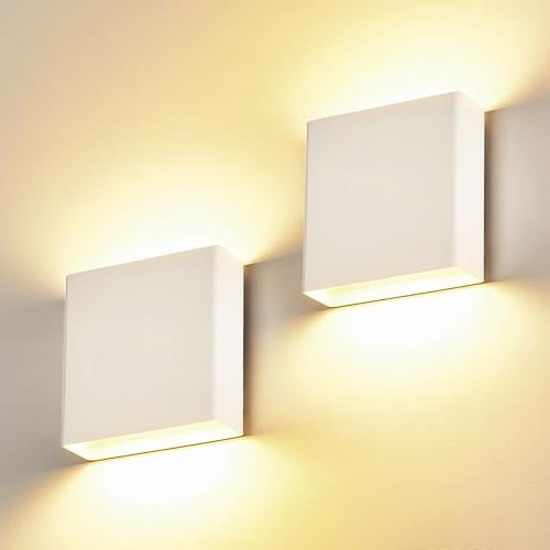 2 Pack Indoor Outdoor White Up and Down LED Wall Light (2 Count)