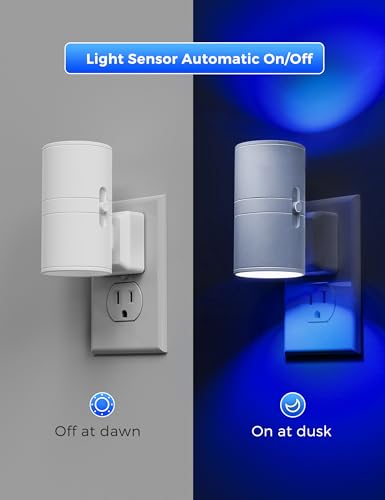 Night Light Calm Blue Night Lights Plug into Wall (2 Count)