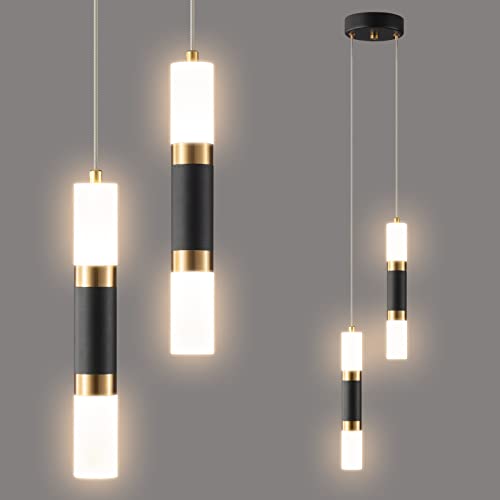 2 Light Pendant Lights Kitchen Island Dimmable LED Modern Mini Pendant Light