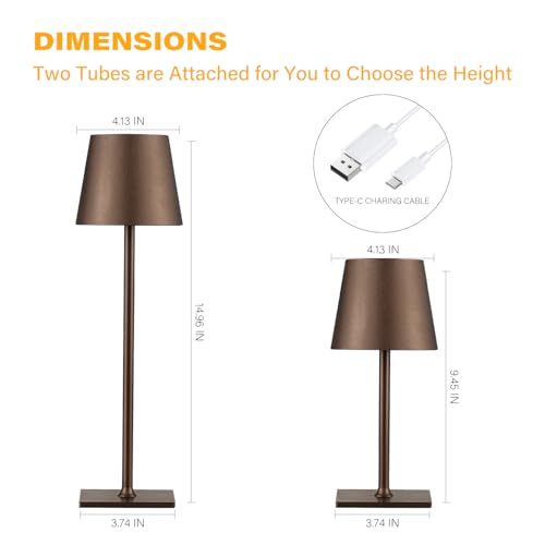 2 Pack Cordless Table Lamps