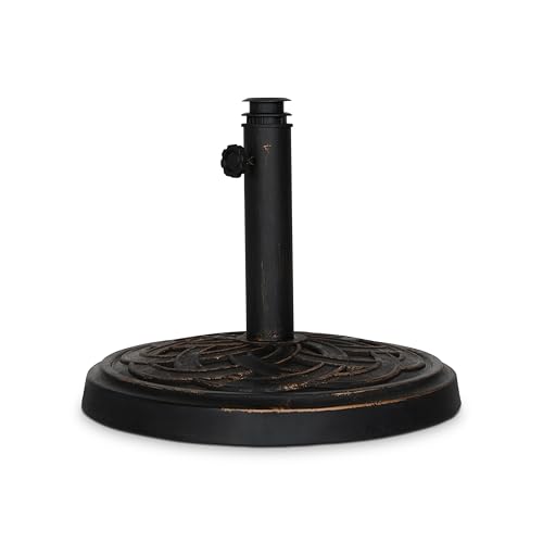 Backyard Expressions 26.5 lb Round Heavy Duty Patio Umbrella Base