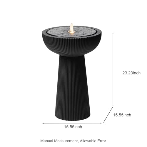 23.23" H Outdoor Water Fountain Made with Eco