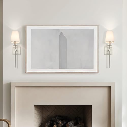 Bedroom Wall Lamps Set of 2 Brushed Nickel Bathroom Sconces (2 Count)