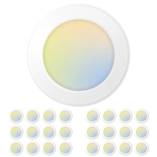 24 Pack 5 6 Inch LED Disk Lights (24 Count)