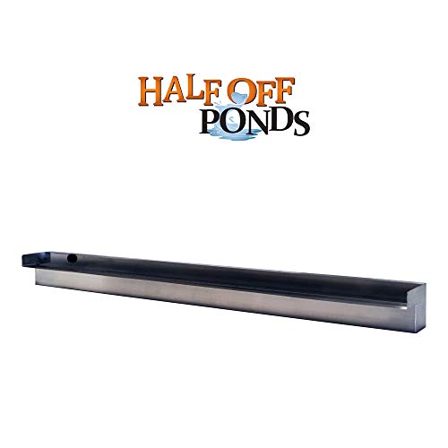 48" Stainless Steel Spillway for Pondless Waterfalls and Water Features