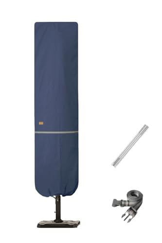 Patio Umbrella Cover with Rod for 7 to 11 Ft Umbrellas & 15 Ft Double