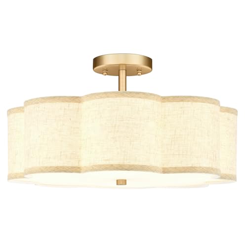 Gold Semi Flush Mount Ceiling Lights