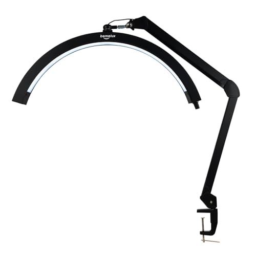 LED Half Moon Light with Desk Clamp