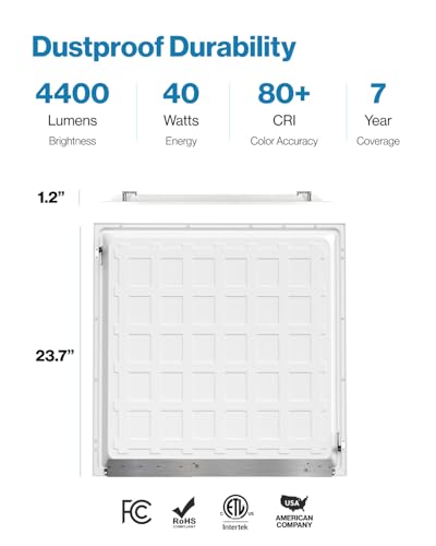 Sunco 6 Pack 2x2 LED Flat Panel Light (6 Count)