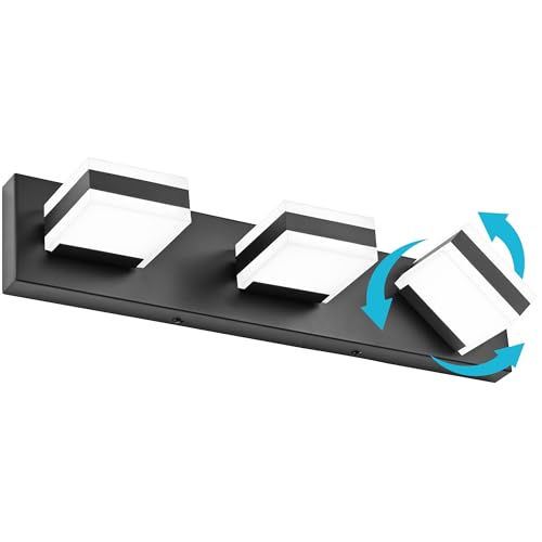 LED Dimmable Black Vanity Light Over Mirror