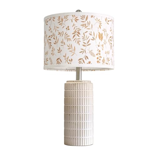 23'' Dried Flowers Table Lamp for Bedroom Nightstands