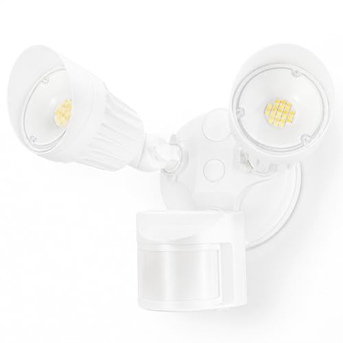 3CCT Motion Sensor Security Lights Dusk to Dawn IP65 White