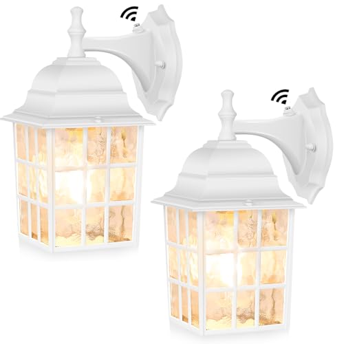 2 Pack Dusk to Dawn Outdoor Wall Light (2 Count)