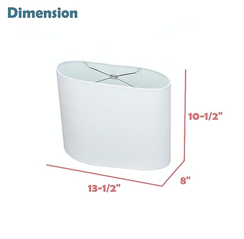 37001A Transitional Oval Hardback Shaped Spider Construction Lamp Shade in Off