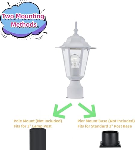 2 Packs Outdoor Post Light (2 Count)