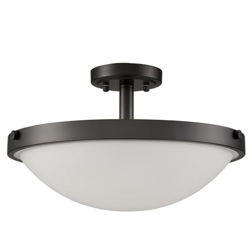 Modern Black Semi Flush Mount Ceiling Light Fixtures