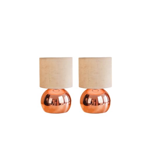 Modern Rose Gold Table Lamp Set of 2 (2 Count)