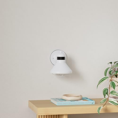 Dusk to Dawn Motion Sensor Outdoor LED Barn Light Fixture White