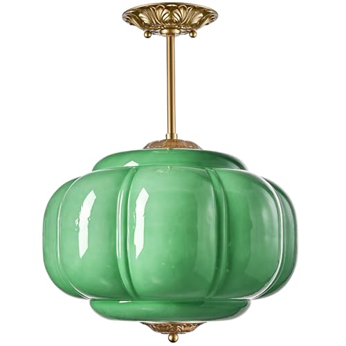 Vintage Milk Glass Ceiling Light