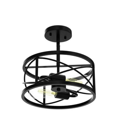 Farmhouse Semi Flush Mount Ceiling Light Fixtures