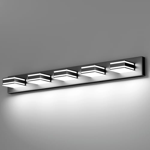 Black Vanity Light Fixtures 40.5inch 5 (5 Count)