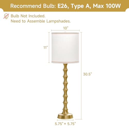 30.5" Modern Buffet Table Lamps Set of 2 (2 Count)