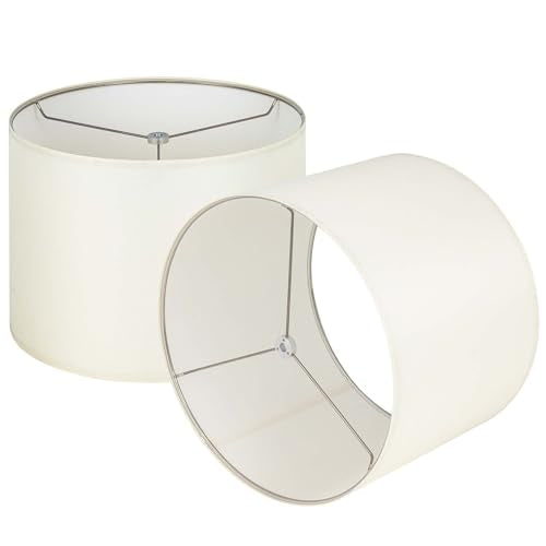 CreamWhite Set of 2 Lampshade Requires Self (2 Count)