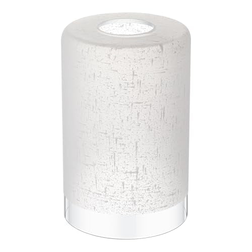 1 Pcs White Linen Frosted Glass Lamp Shade 1