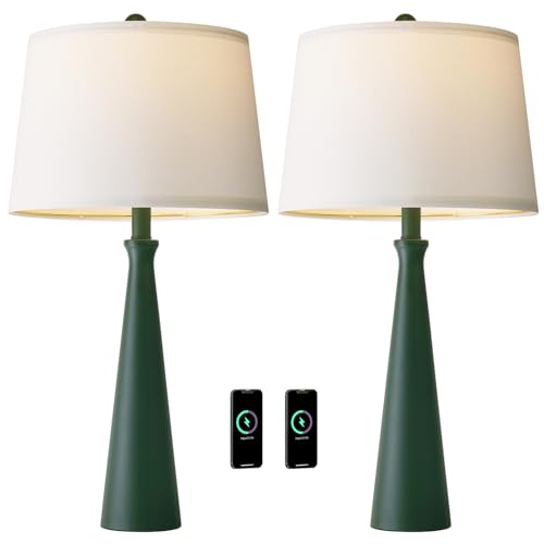 25.75" Modern Table Lamp for Bedroom Set of 2 (2 Count)