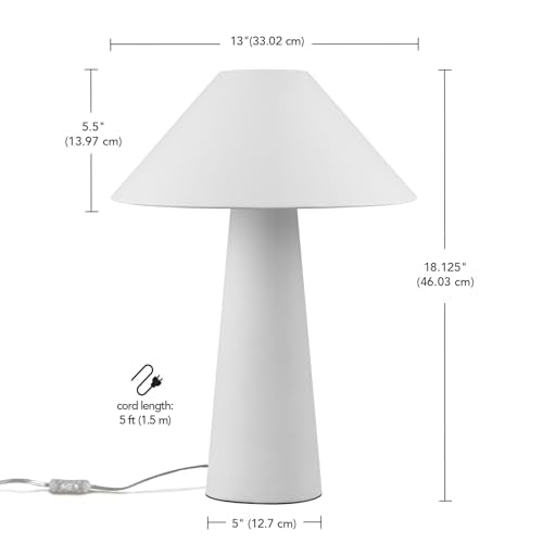 Novogratz x Globe 18" Ceramic Table Lamp