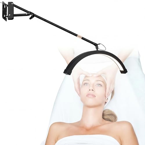Wall Mount Lash Lamp Half Moon Shaped LED Lash Nail Light Cool