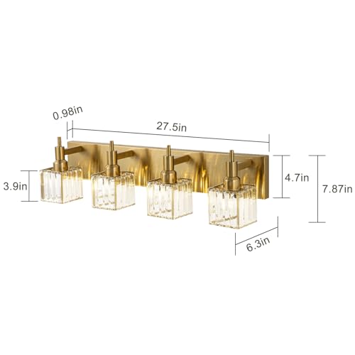 Gold Bathroom Light Fixtures