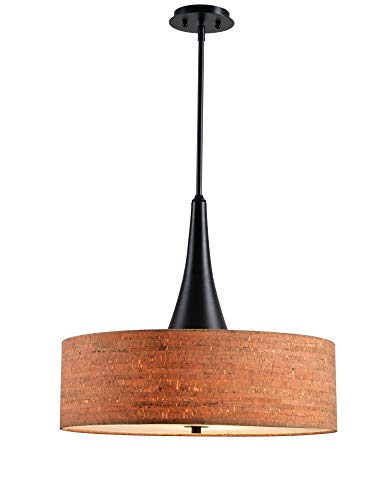 Bulletin 3 Light Pendant with Tan Finish