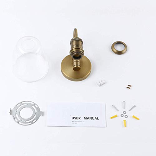 1 Light Brass Modern Vintage Indoor Wall Sconce