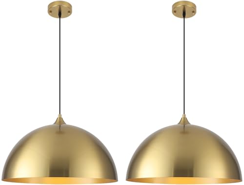 Gold Pendant Lights Kitchen Island (2 Count)