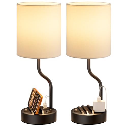 Bedside Lamps for Bedroom Set of 2 (2 Count)