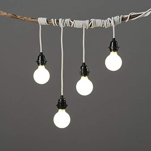 White Plug in Swag Pendant Light Fixture