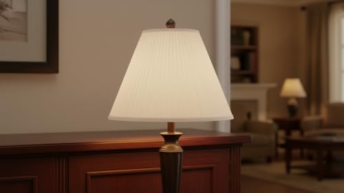 33136 Mushroom Pleated Traditional Spider Lamp Shade