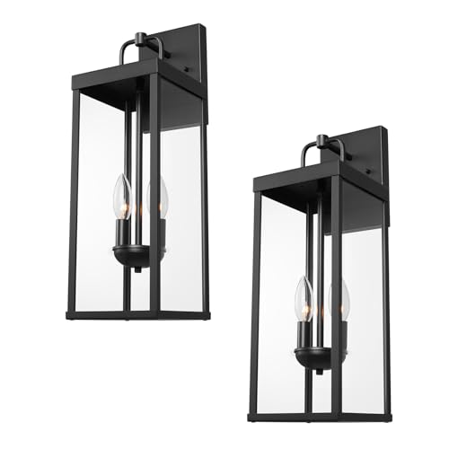 Outdoor Wall Sconce Lights (2 Count)