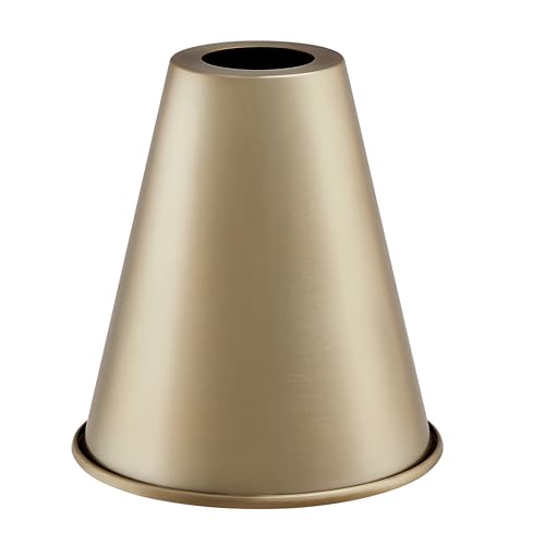 21603-41,Replacement Cone Metal Shade for Pendant Light,Light Bronze,6"W x 6-1/2"H,Center Hole 1-5/8"