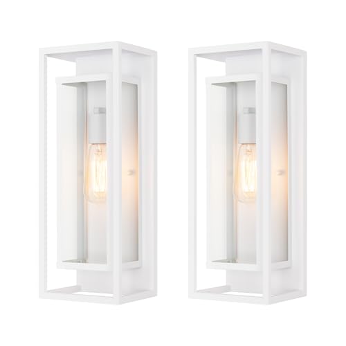 18" Modern Outdoor Porch Wall Light (2 Count)