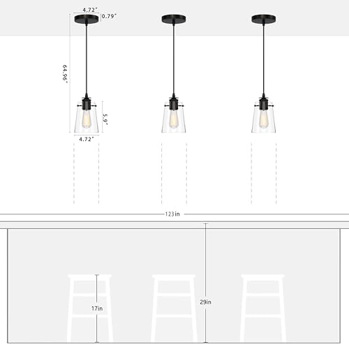 Black Pendant Lights Kitchen Island